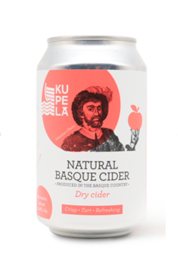 Kupela Sagardoa Natural Basque Dry Cider Can NV 24/330